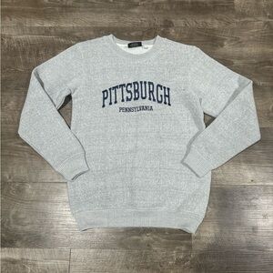 Vintage comfortex USA women’s crewneck pullover gray Pittsburgh sweater size sm